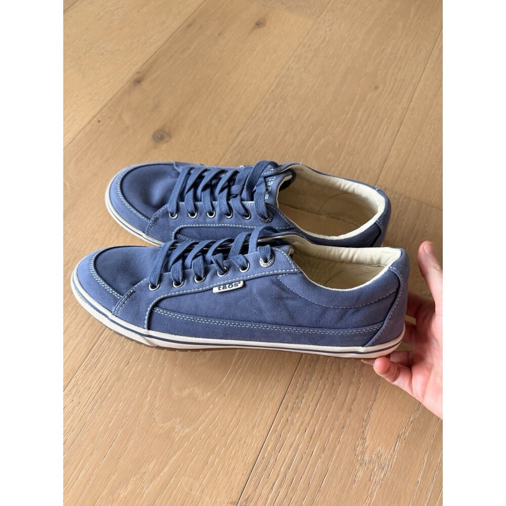 Taos Moc Star Indigo Distressed Ladies Sneakers Lace Up Shoes - Women's 11